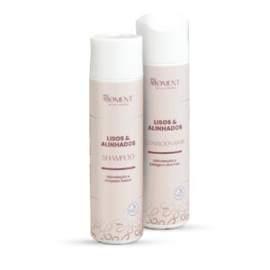 KIT BANHO Lisos e Alinhados (shampoo e condicionador)